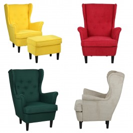 Pouf LILIBET Totò Piccinni - Grigio Scuro, Tessuto Anti Macchia, Struttura Legno | 63x42x46 Cm - Foto 4