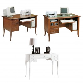 Scrivania In Legno Massello 140 Cm – Tavolo Ufficio Casa, Stile Semplice E Robusto, Gambe In Metallo - 2
