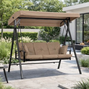 Dondolo efesto 3 posti con cuscini