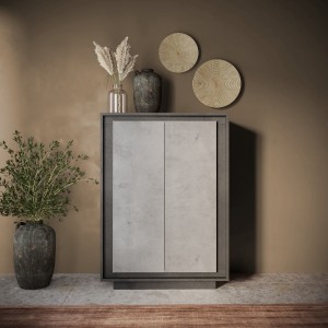 mobile contenitore in legno con 2 ante made in italy modello Avalon Totò Piccinni