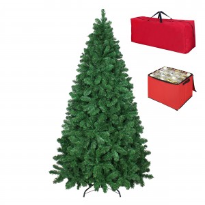 Albero di Natale Artificiale NOEL Verde, Folto, Effetto Realistico, Classico, Rami a Gancio, Facile Montaggio, PVC, Ignifugo con Borsone 300 cm