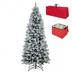 Albero di Natale SLIM Innevato BERNA 240 cm