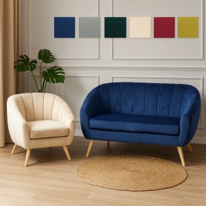 Copertina divani e poltroncine in velluto modello pilar totò piccinni