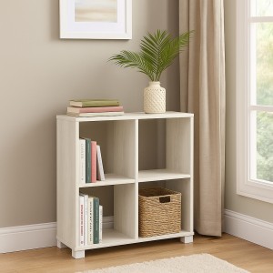 Librerie Scaffale in Legno dal Design Moderno | 4 scomparti 