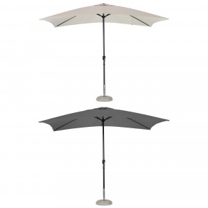 Ombrellone da giardino con palo centrale in alluminio rettangolare 2x3 metri colore modello Pully Totò Piccinni