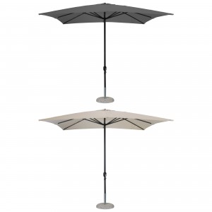 Ombrellone da giardino con palo centrale in alluminio, rettangolare 3x3 metri colore modello Pully Totò Piccinni