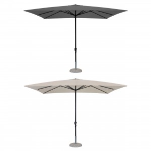 Ombrellone da giardino con palo centrale in alluminio forma rettangolare 3x4 metri colore modello Pully Totò Piccinni