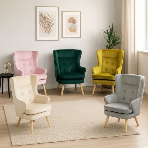 Copertina in velluto con schienale alto modello Susan Totò Piccinni