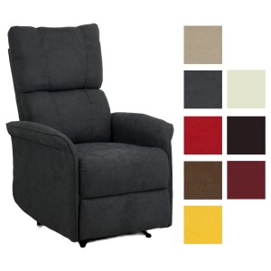 Copertina Poltrona reclinabile in Tessuto/Ecopelle modello Lagos Totò Piccinni