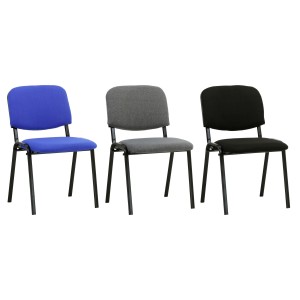 Sedie Conferenza NEWS in Tessuto con Struttura in Metallo