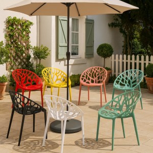 Sedie Poltroncine JUNGLE in Polipropilene Moderna Design Impilabile