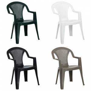 Sedie da interno ed esterno in polipropilene impilabili disponibili in 4 colorazioni modello FESTA Totò Piccinni