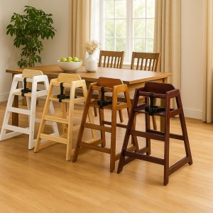 Seggiolone per bambini in legno impilabile