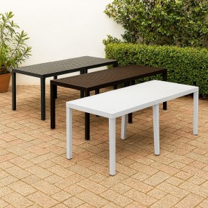 Tavolo da giardino in polipropilene allungabile 
