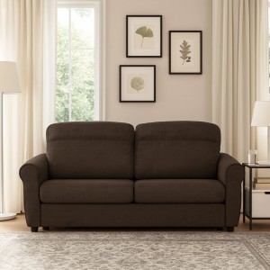 Vista ambientata Divano 3 Posti in Tessuto colore Elephant Sfoderabile made in italy modello Luna Totò Piccinni