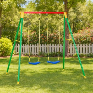 Vista ambientata Altalena 2 posti modello Kiko Totò Piccinni