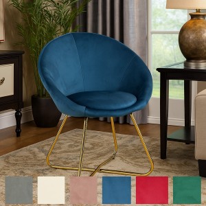 Poltrone Design in Velluto MARTE con Gambe in Metallo