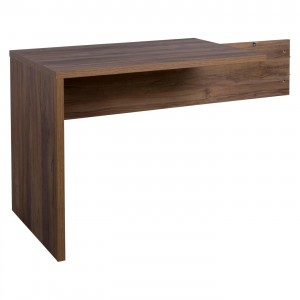 Vista diagonale Allungo per scrivania ufficio in legno colore Noce Brera modello Bali Totò Piccinni