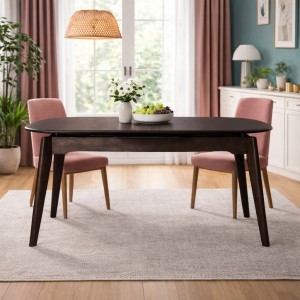 Tavolo in legno massello Allungabili noce scuro modello Nevea Totò Piccinni