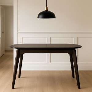 Tavolo in legno massello Allungabili noce scuro modello Nevea Totò Piccinni