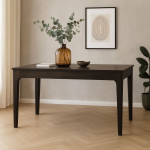 Vista ambientata Tavolo Allungabile in Legno massello Noce scuro modello Bernard Totò Piccinni