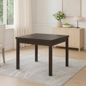 Vista ambientata Tavolo in legno colore Fango con apertura a libro modello Firenze Totò Piccinni