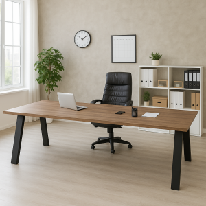 Vista ambientata Tavolo scrivania noce brera modello Bali Totò Piccinni