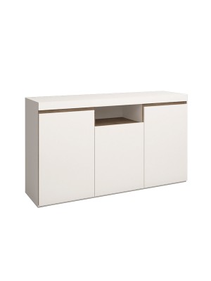 Credenza ANTARES in legno Bianco Matt/Rovere Naturale