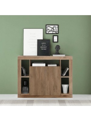 madia in elgno 2 ante e 5 vani made in italy rovere mercure