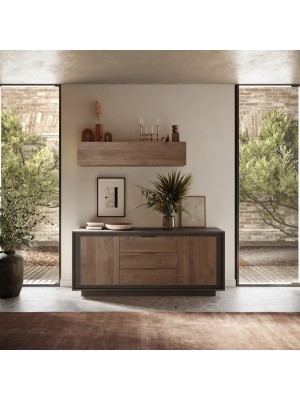 Madia in legno 2 ante e 3 cassetti made in italy modello Avalon Totò Piccinni