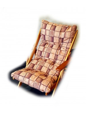 cuscino imbottito sedia sdraio harmony marrone  