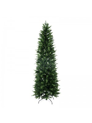 Albero di Natale Russel super Slim XONE Folto verde con foglie in PE + PVC (180 cm)