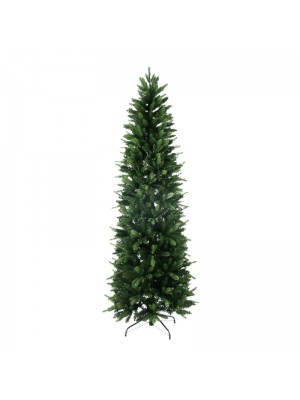 Albero di Natale Russel super Slim XONE Folto verde con foglie in PE + PVC (150 cm)