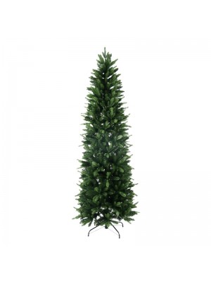 Albero di Natale Russel super Slim XONE Folto verde con foglie in PE + PVC (150 cm)