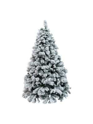 Albero di Natale Milton Innevato XONE Molto Folto con Neve Effetto Aghi di Pino