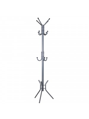 Appendiabiti ZENIT, piantana attaccapanni 11 Ganci 178 cm (grigio)