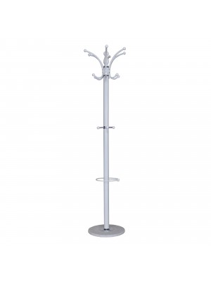 Appendiabiti ALBA Piantana Attaccapanni in Marmo 174 cm con porta ombrello (Bianco)