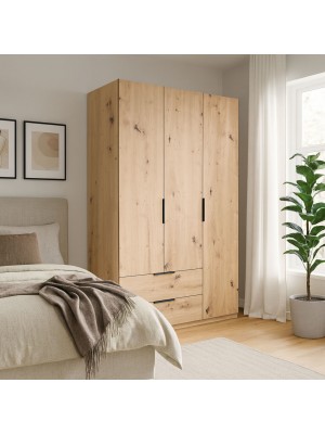Copertina armadio rovere artisan vista diagonale 