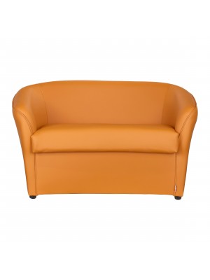 DIVANO 2 POSTI MADE IN ITALY DIVANETTO TESSUTO viola SOFA' POLTRONA RELAX  IMBOTTITA