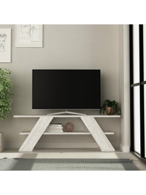 Mobile Porta Tv da 120 cm in legno - AVION (Bianco Antico)