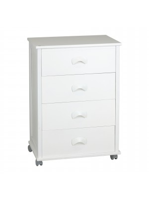 Carrellino da cucina in Legno colore Bianco modello Poker Plus Totò Piccinni