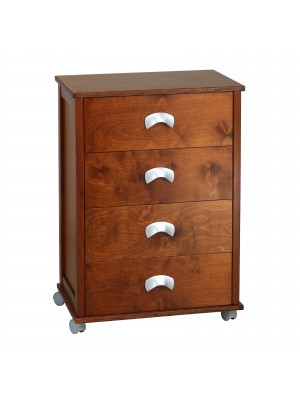 Carrellino da cucina in Legno colore Ciliegio modello Poker Plus Totò Piccinni