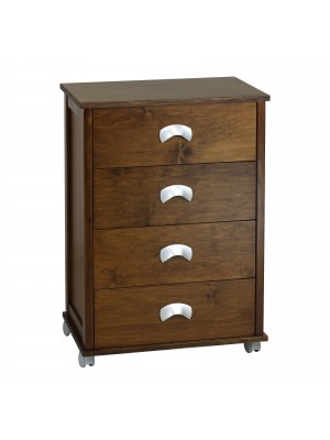 Carrellino da cucina in Legno colore Noce modello Poker Plus Totò Piccinni