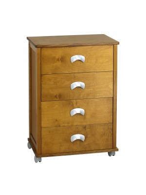 Carrellino da cucina in Legno colore Rovere modello Poker Plus Totò Piccinni