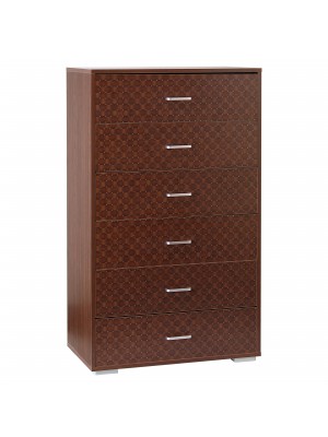 cassettiera in legno 6 cassetti design moderno arte povera