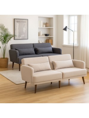 Divani Letto singoli BOSTON Clic-Clac in Tessuto 3 Posti