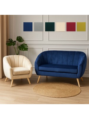 Copertina divani e poltroncine in velluto modello pilar totò piccinni