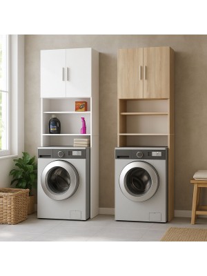 Mobili Lavatrice BRISTOL con 2 ripiani e 2 ante