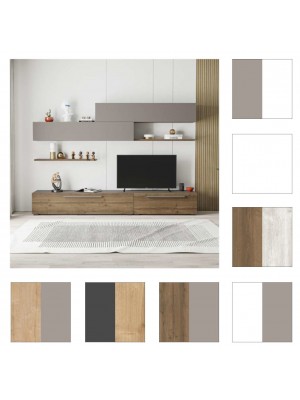 copertina assortimento colori vari legno parete tv