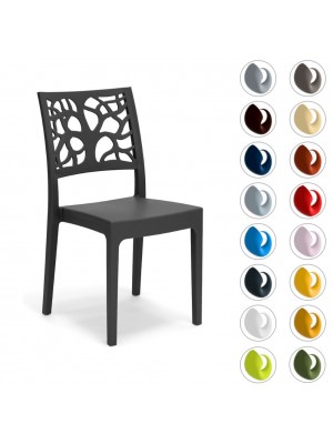 Sedia in polipropilene TETI design impilabile 